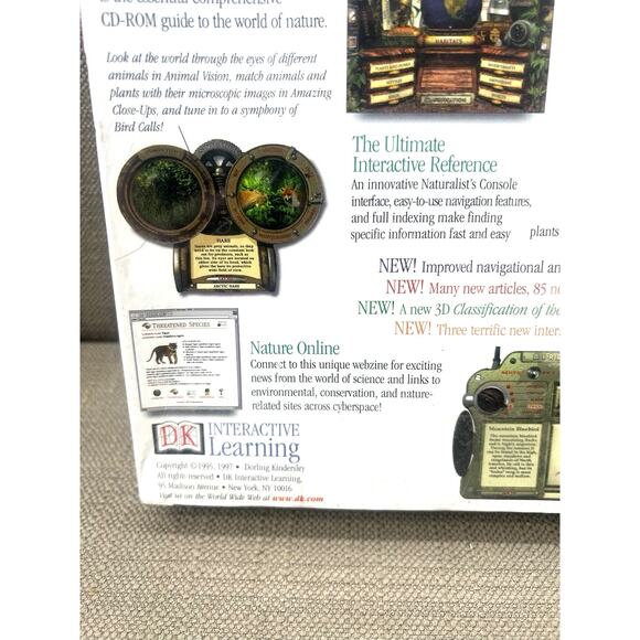 DK Eyewitness Encyclopedia of Nature 2.0 PC Mac Big Box Sealed 1997 CD-ROM NOS - Picture 5 of 6